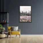 Poster Brooklyn Bridge New York Rechthoek Verticaal Met Lijst Template PBL 50 70 Verticaal Steden 24 2