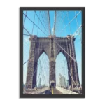 Poster Brooklyn Bridge New York Voetganger Rechthoek Verticaal Met Lijst Template PBL 50 70 Verticaal Steden 26 1