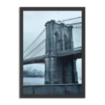 Poster Brooklyn Bridge New York Zwart Wit Rechthoek Verticaal Met Lijst Template PBL 50 70 Verticaal Steden 28 1