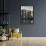 Poster Aan die Amsterdamse Gracht Rechthoek Verticaal Met Lijst Template PBL 50 70 Verticaal Steden 33 2