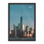 Poster New York Gebouwen Skyline Rechthoek Verticaal Met Lijst Template PBL 50 70 Verticaal Steden 36 1