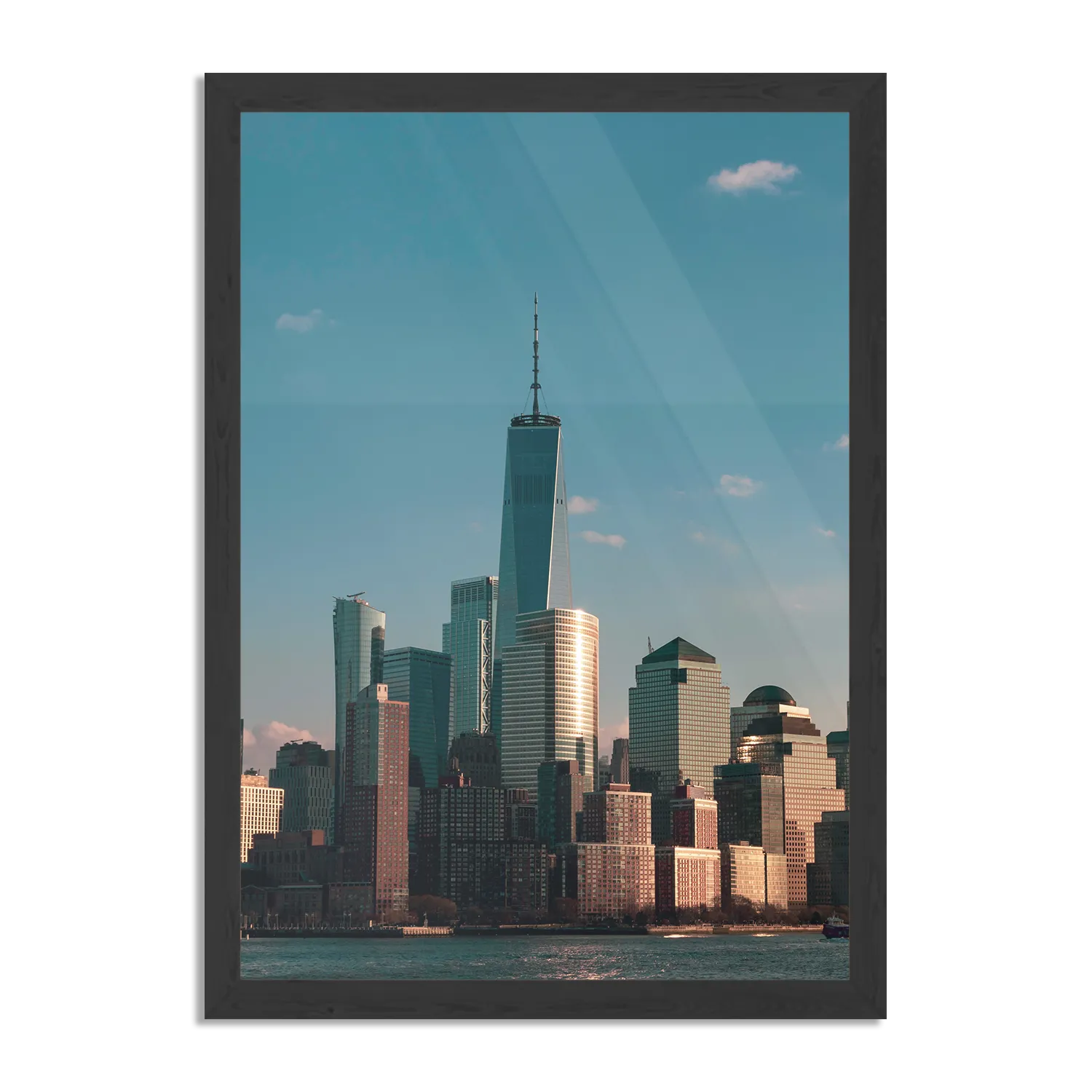 Poster New York Gebouwen Skyline Rechthoek Verticaal Met Lijst Template PBL 50 70 Verticaal Steden 36 1