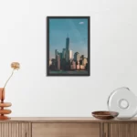 Poster New York Gebouwen Skyline Rechthoek Verticaal Met Lijst Template PBL 50 70 Verticaal Steden 36 3