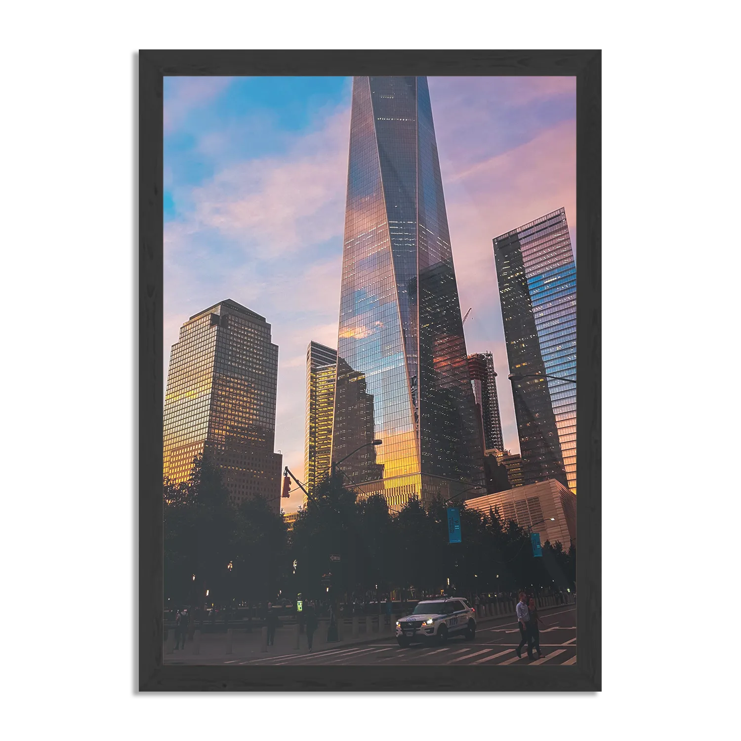Poster One World Trade Center New York Rechthoek Verticaal Met Lijst Template PBL 50 70 Verticaal Steden 37 1