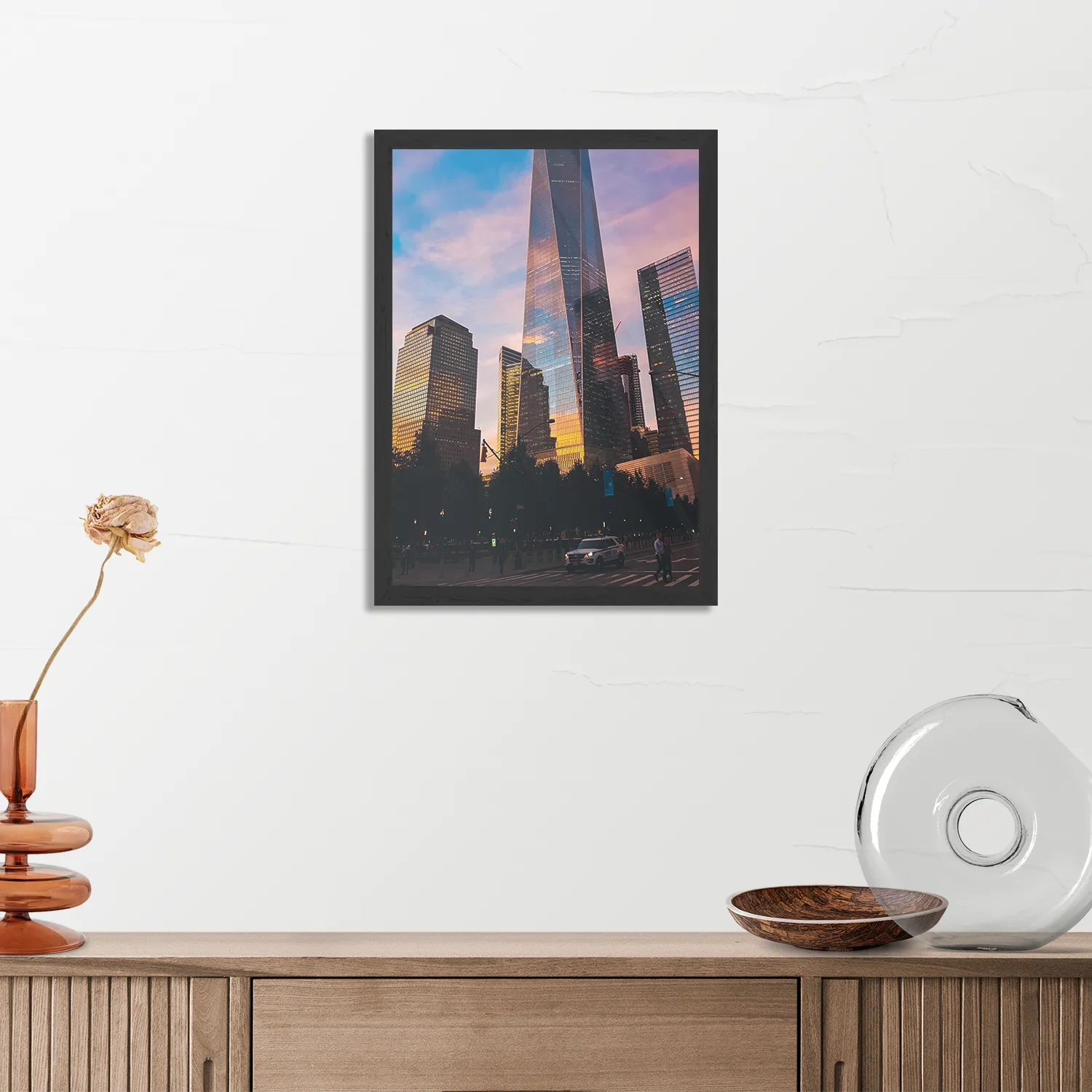 Poster One World Trade Center New York Rechthoek Verticaal Met Lijst Template PBL 50 70 Verticaal Steden 37 3