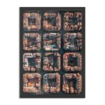 Poster Barcelona's Achtkantige Patronen Rechthoek Verticaal Met Lijst Template PBL 50 70 Verticaal Steden 38 1