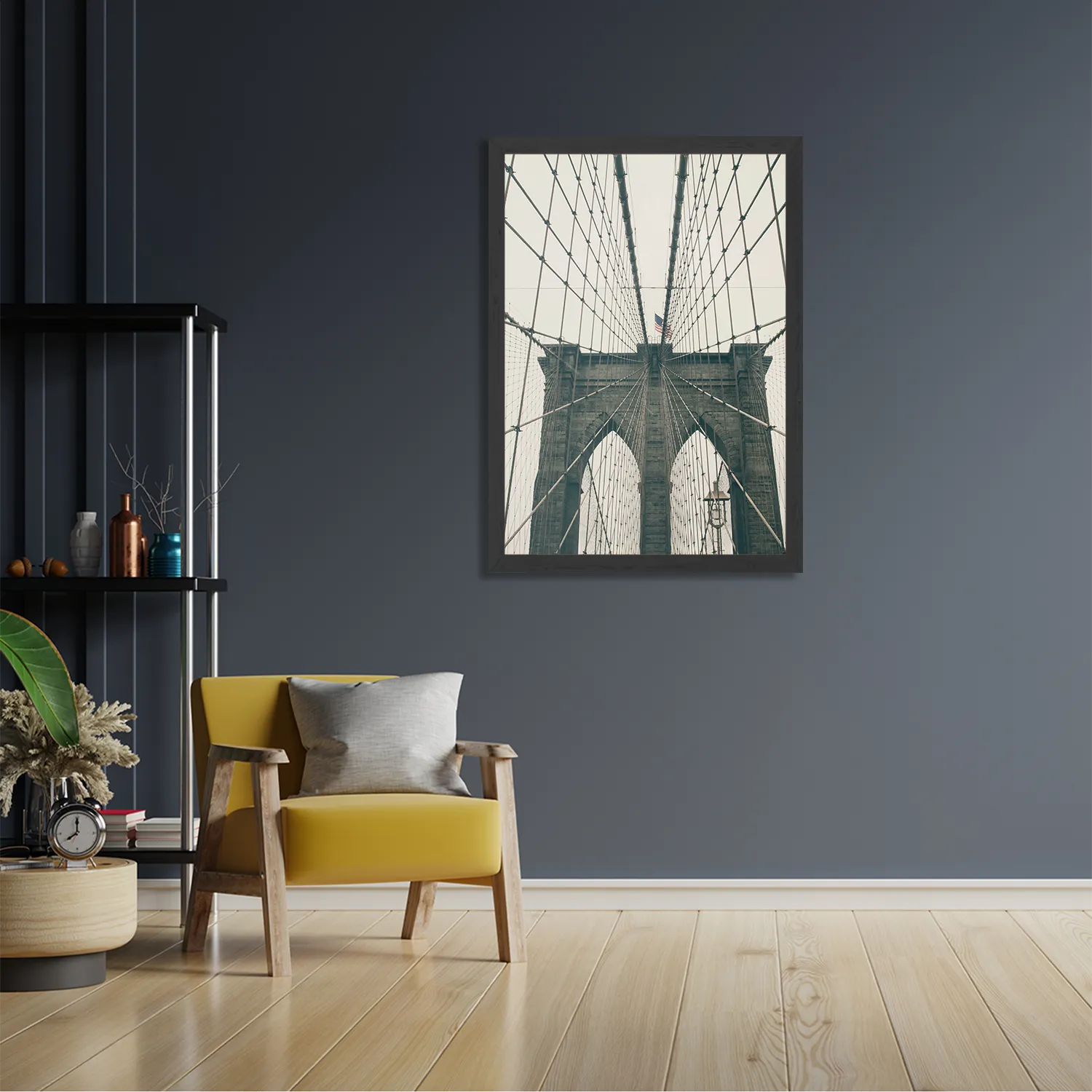 Template_PBL_50-70_Verticaal_Steden_41-2 Poster Brooklyn Bridge New York City Rechthoek Verticaal Met Lijst Template PBL 50 70 Verticaal Steden 41 2