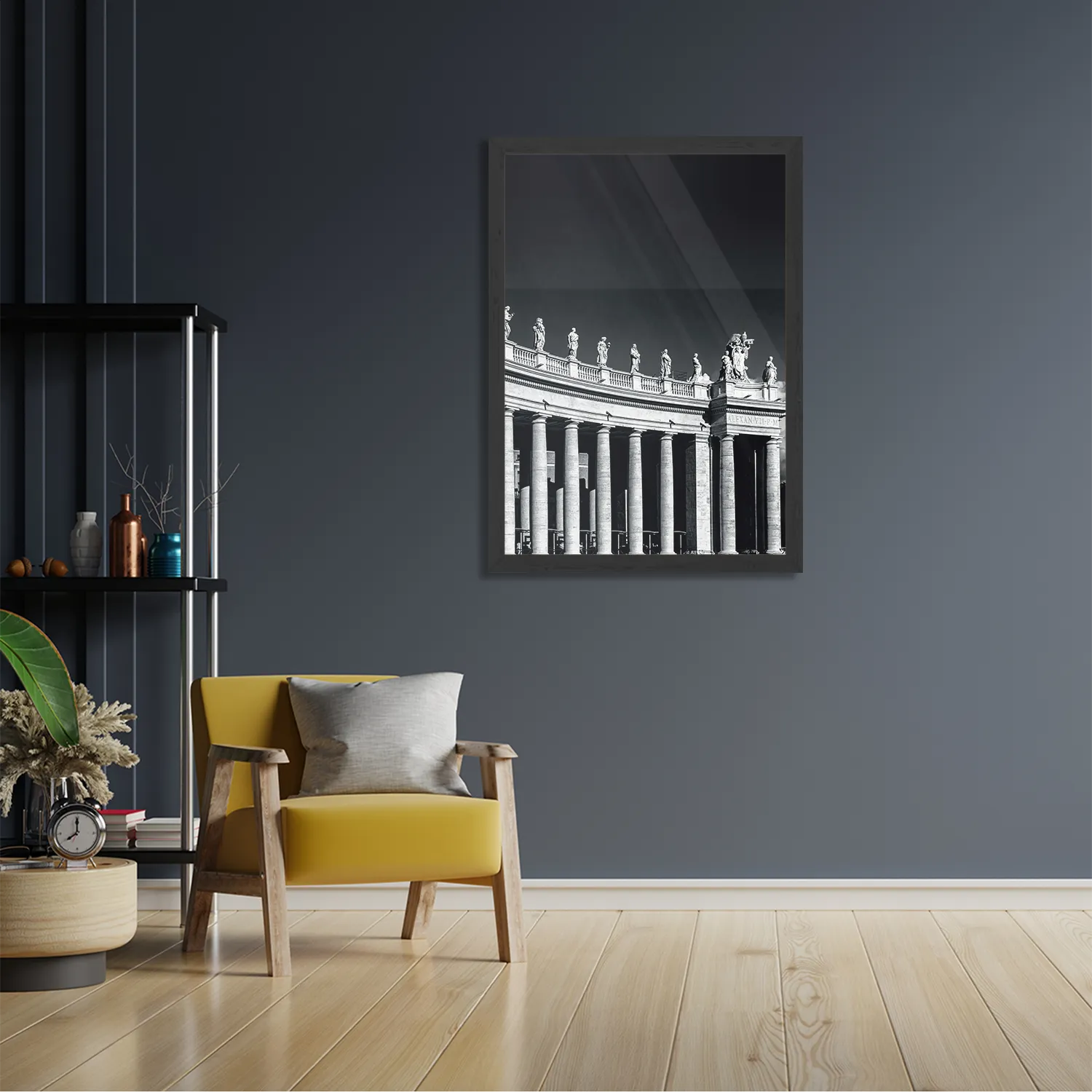 Poster De Zuilen van het Sint-Pietersplein Rechthoek Verticaal Met Lijst Template PBL 50 70 Verticaal Steden 42 2