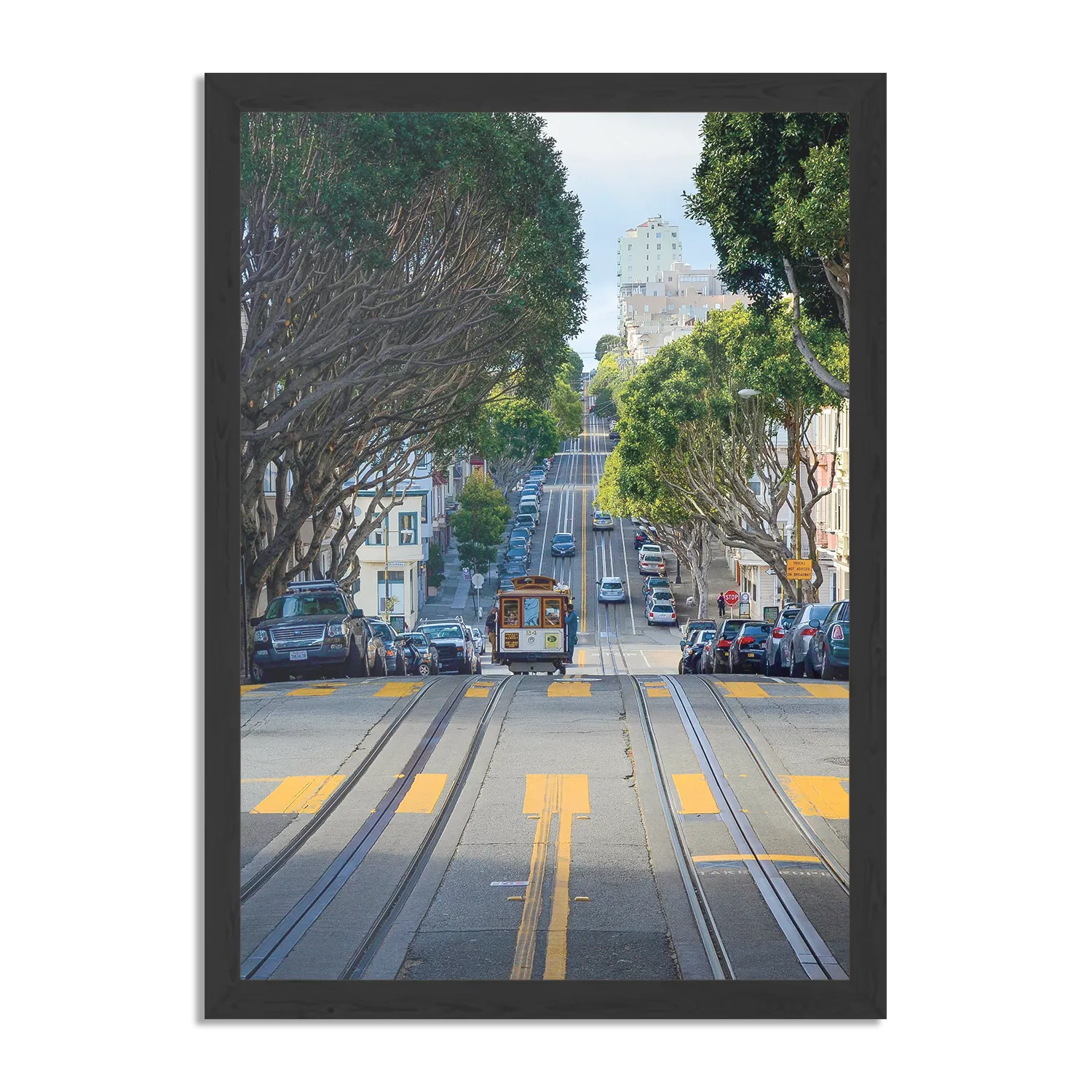 Template_PBL_50-70_Verticaal_Steden_44-1 Poster San Francisco Tram Rechthoek Verticaal Met Lijst Template PBL 50 70 Verticaal Steden 44 1
