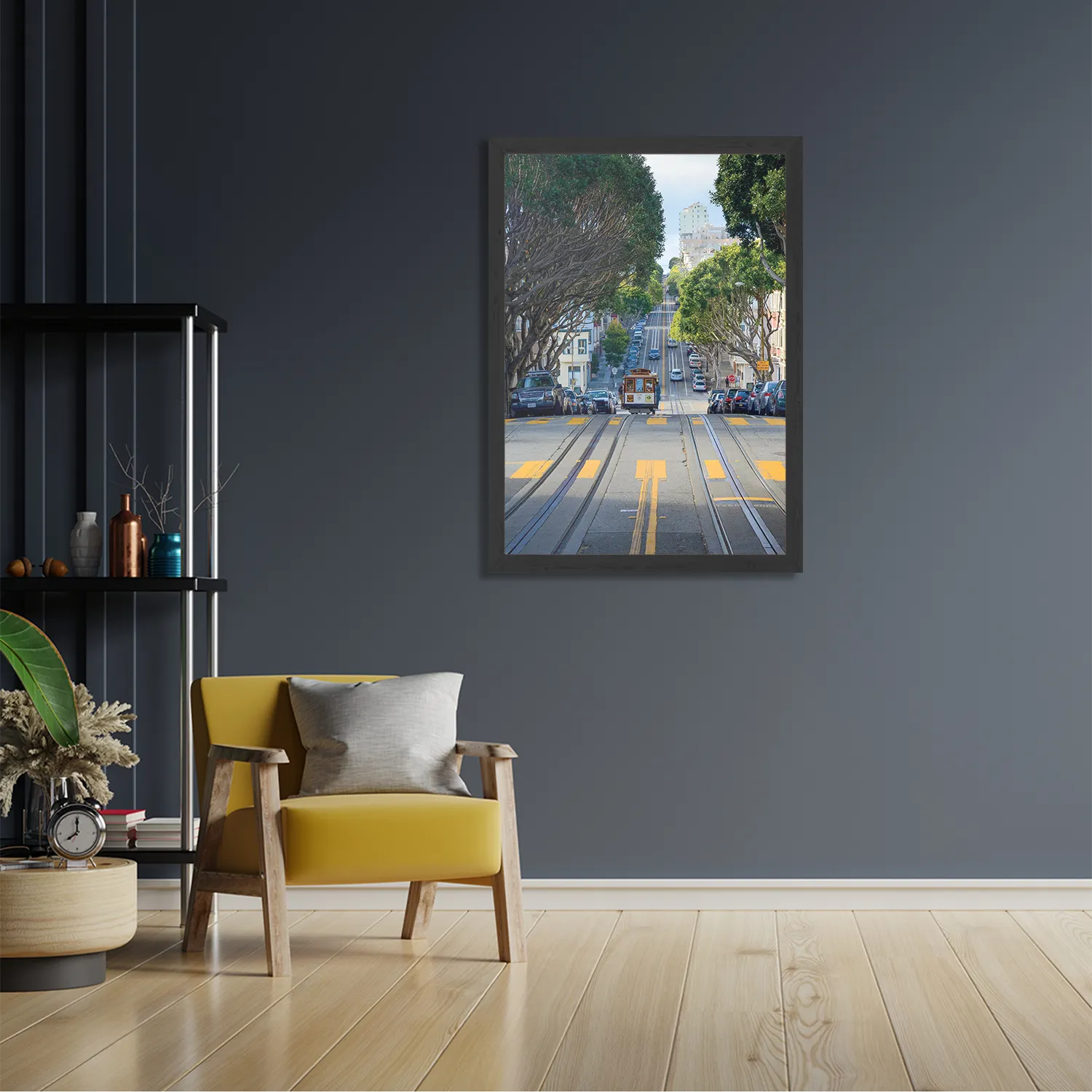 Template_PBL_50-70_Verticaal_Steden_44-2 Poster San Francisco Tram Rechthoek Verticaal Met Lijst Template PBL 50 70 Verticaal Steden 44 2