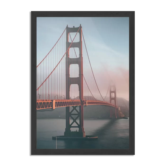 Poster Golden Gate Bridge San Francisco Rechthoek Verticaal Met Lijst Template PBL 50 70 Verticaal Steden 49 1
