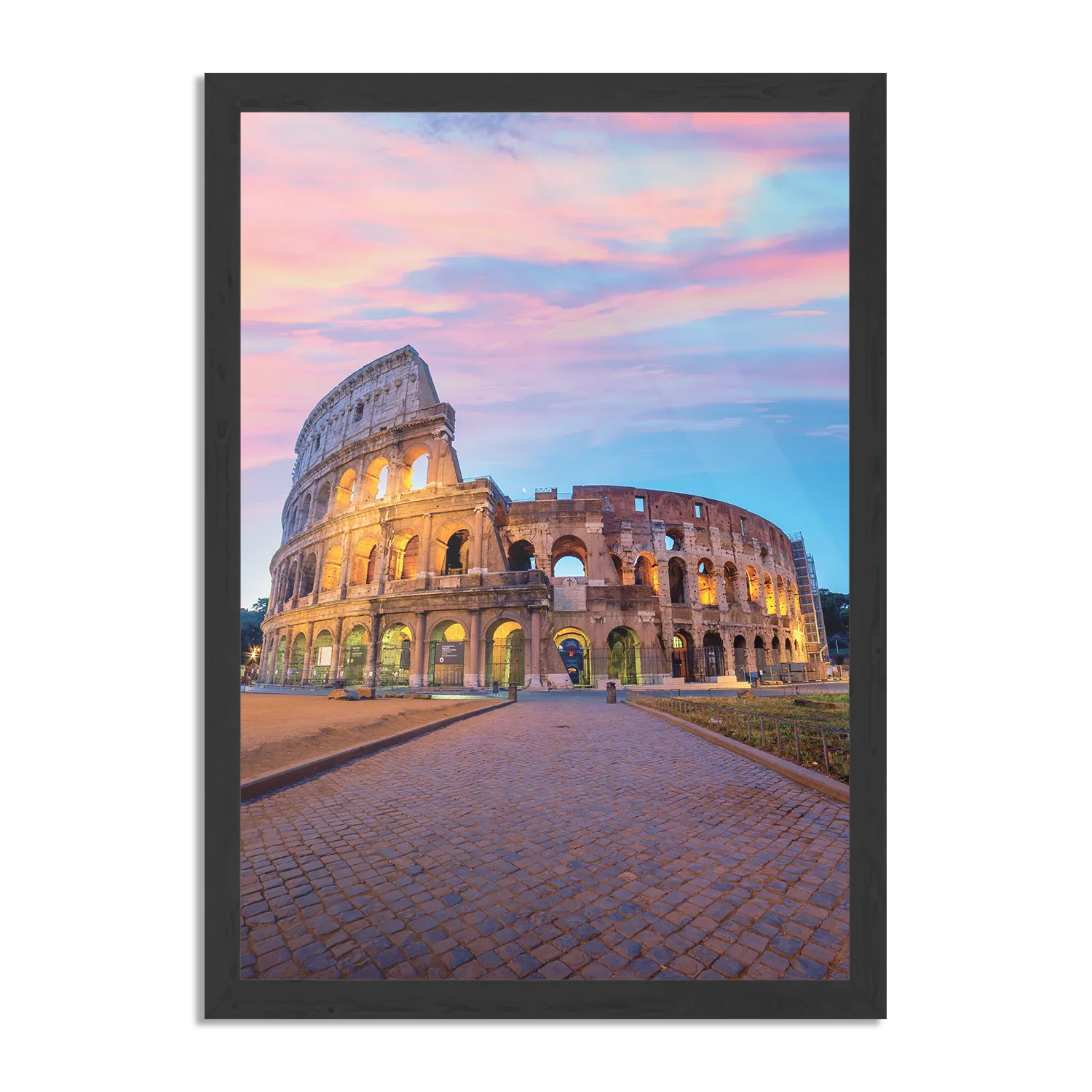 Poster Het Colosseum Rome 01 Rechthoek Verticaal Met Lijst Template PBL 50 70 Verticaal Steden 59 1