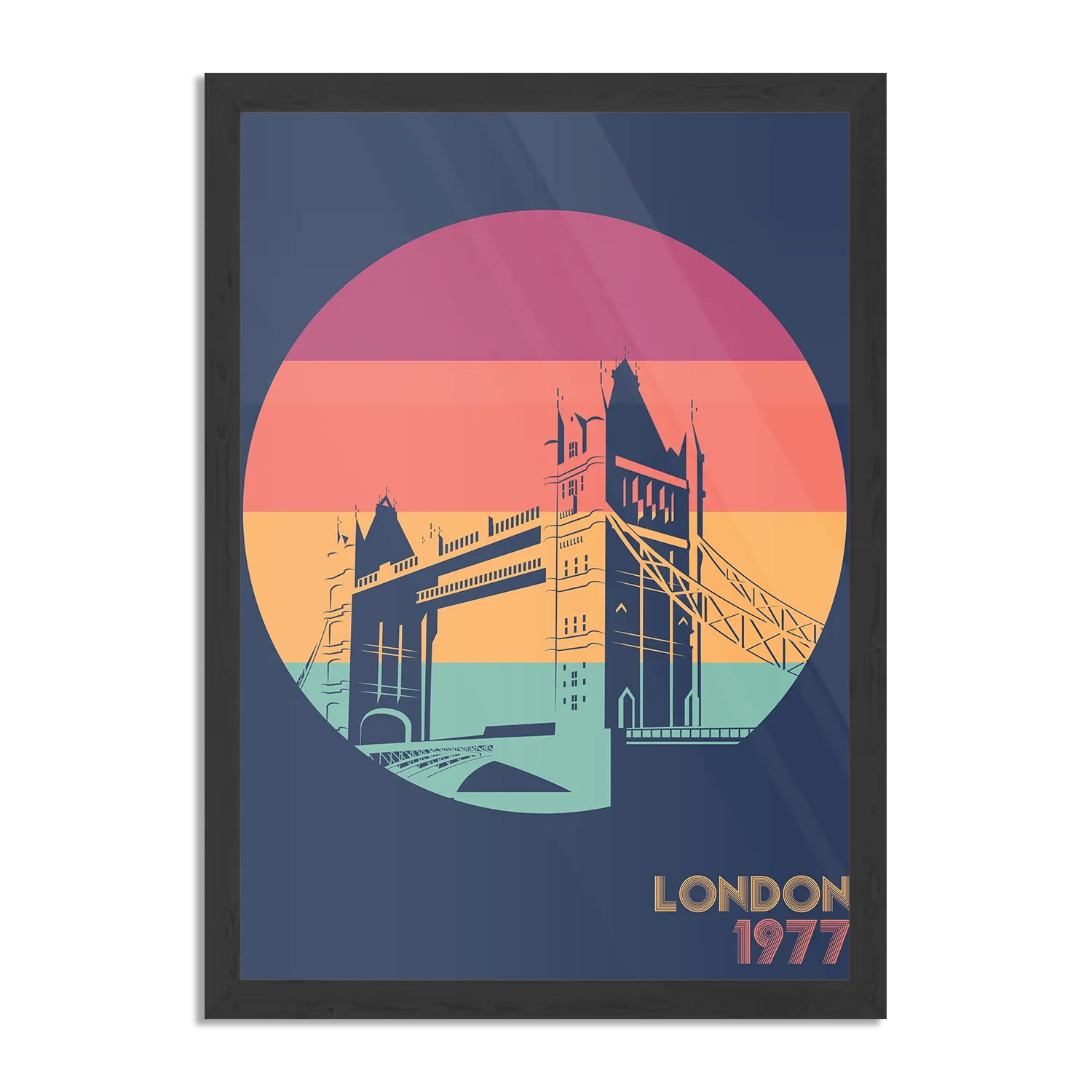 Template_PBL_50-70_Verticaal_Steden_9-1 Poster London 1977 Illustratie Rechthoek Verticaal Met Lijst Template PBL 50 70 Verticaal Steden 9 1