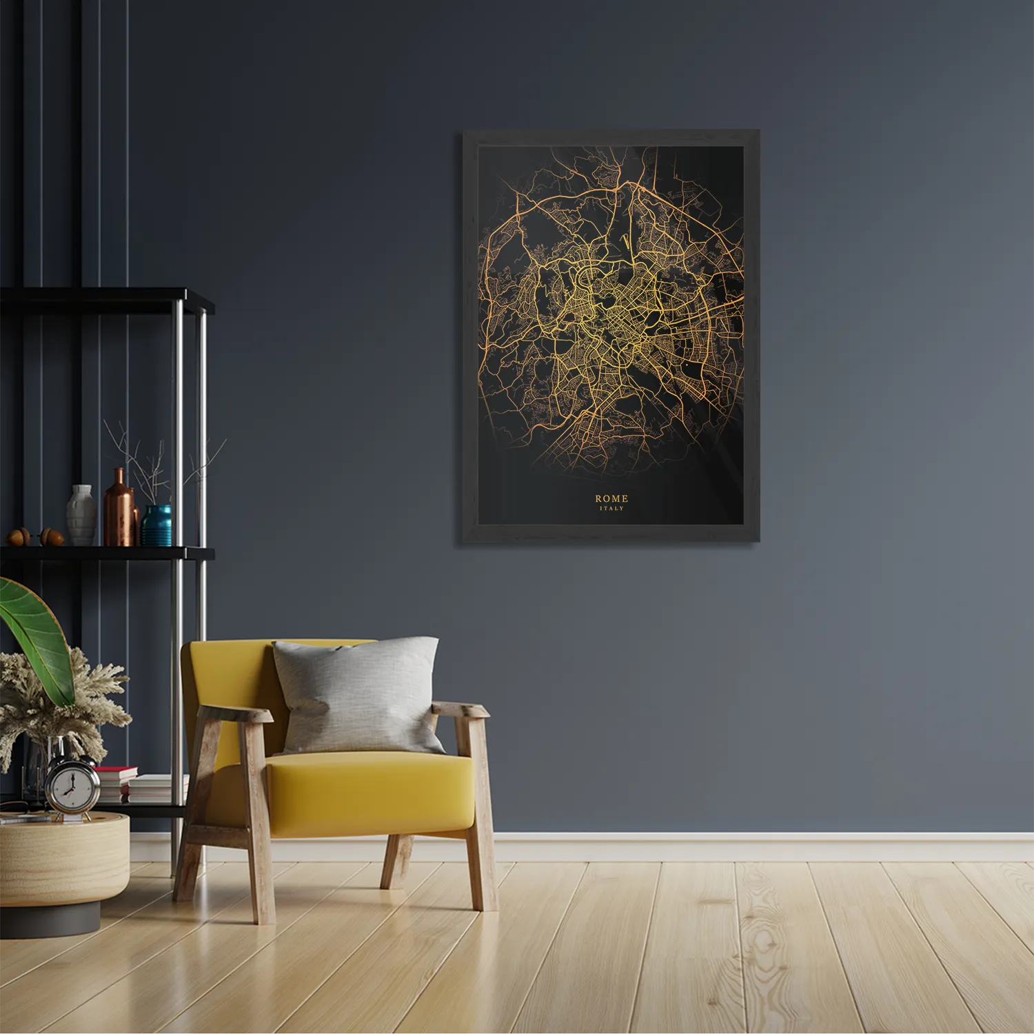 Template_PBL_50-70_Verticaal_Steden_92-2 Poster Rome Plattegrond Zwart Geel Rechthoek Verticaal Met Lijst Template PBL 50 70 Verticaal Steden 92 2