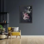 Poster Modern Stil Leven Bloemen 03 Rechthoek Verticaal Met Lijst Template PBL 50 70 Verticaal Vintage 24 2