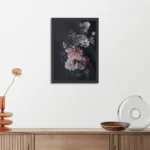 Poster Modern Stil Leven Bloemen 03 Rechthoek Verticaal Met Lijst Template PBL 50 70 Verticaal Vintage 24 3