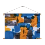 Textielposter Kleurrijk Schilderij Rechthoek Horizontaal Template TP 50 70 Horizontaal Abstract 03 1
