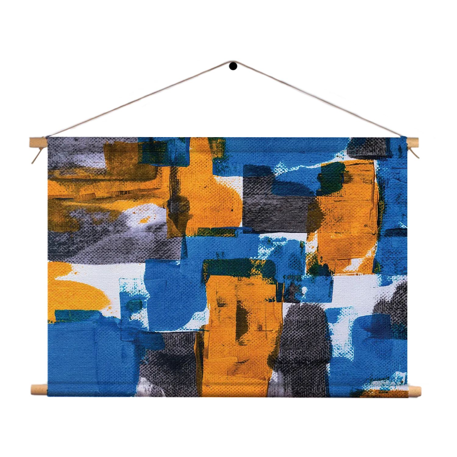 Textielposter Kleurrijk Schilderij Rechthoek Horizontaal Template TP 50 70 Horizontaal Abstract 03 1