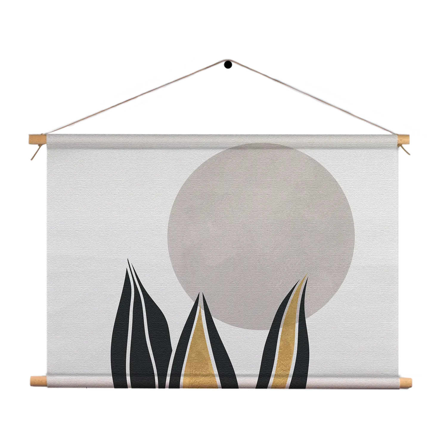 Textielposter Het Gouden Blad Rechthoek Horizontaal Template TP 50 70 Horizontaal Abstract 04 1