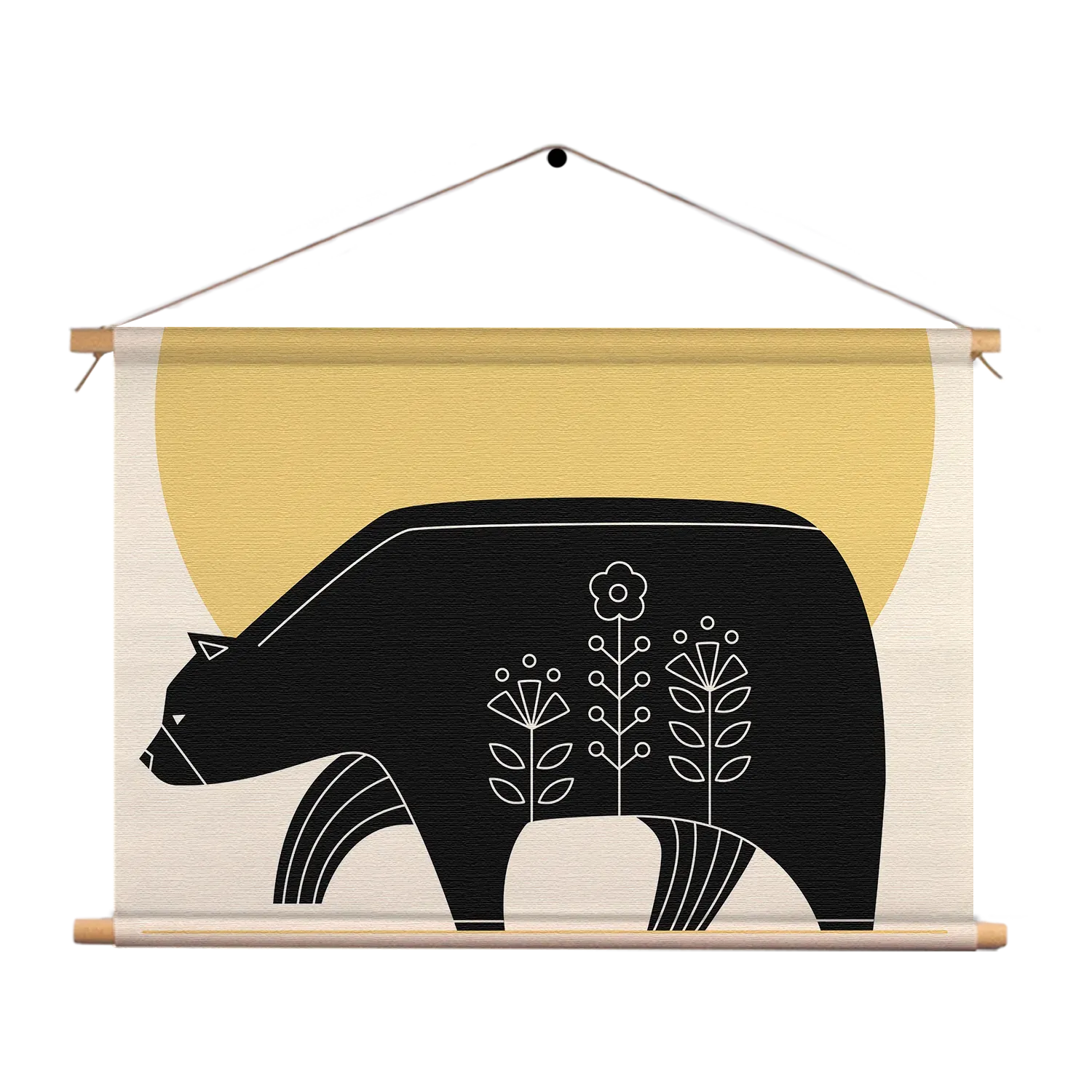 Textielposter Abstact Beer Met Zonsondergang Rechthoek Horizontaal Template TP 50 70 Horizontaal Abstract 07 1