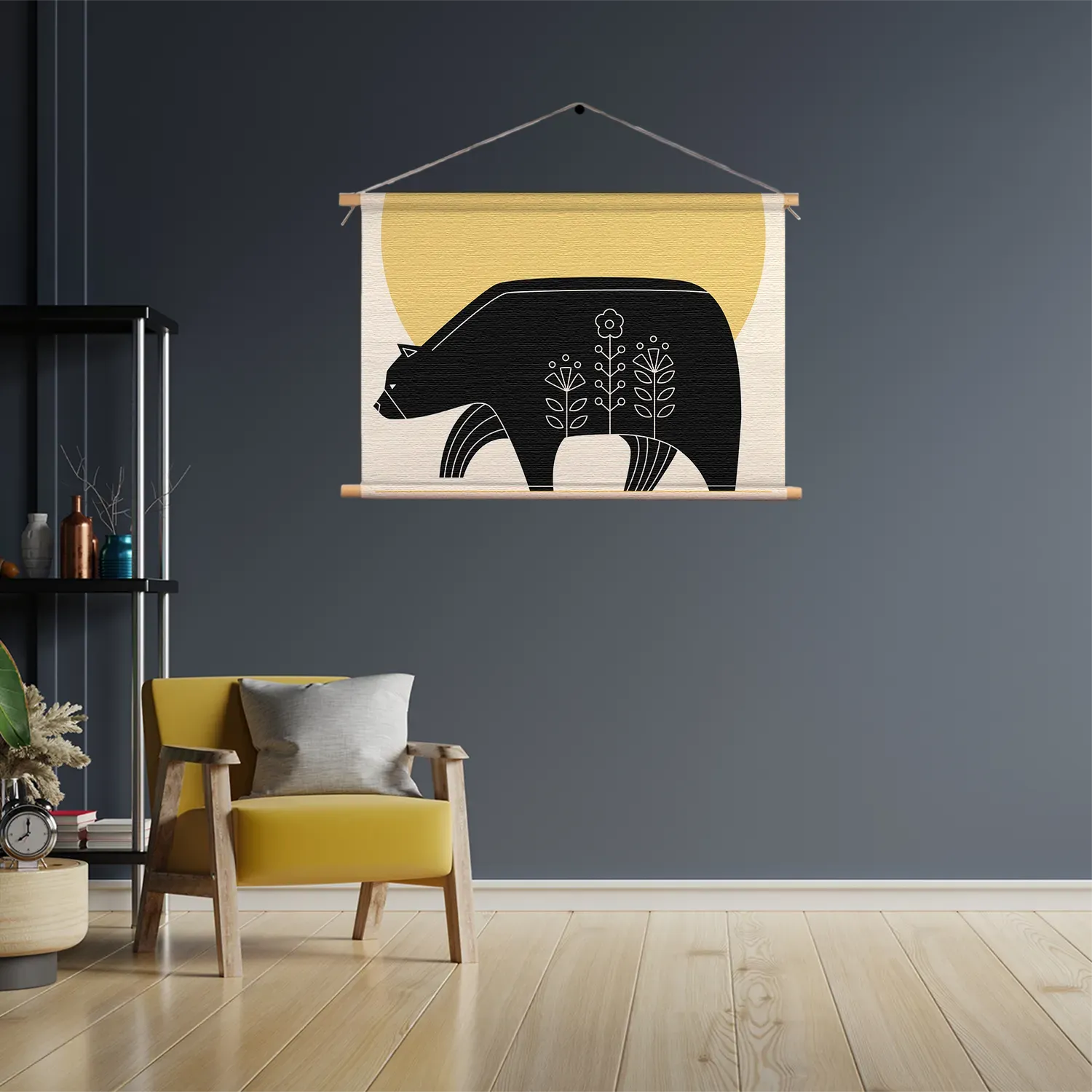 Textielposter Abstact Beer Met Zonsondergang Rechthoek Horizontaal Template TP 50 70 Horizontaal Abstract 07 3