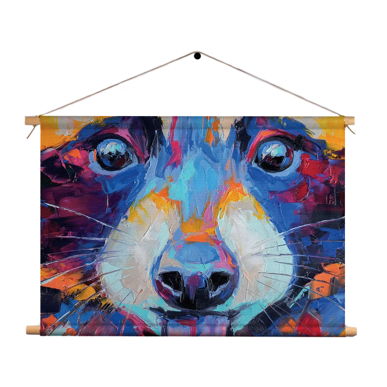 Textielposter Vossenkop Kunst 02 Rechthoek Horizontaal Template TP 50 70 Horizontaal Abstract 102 1