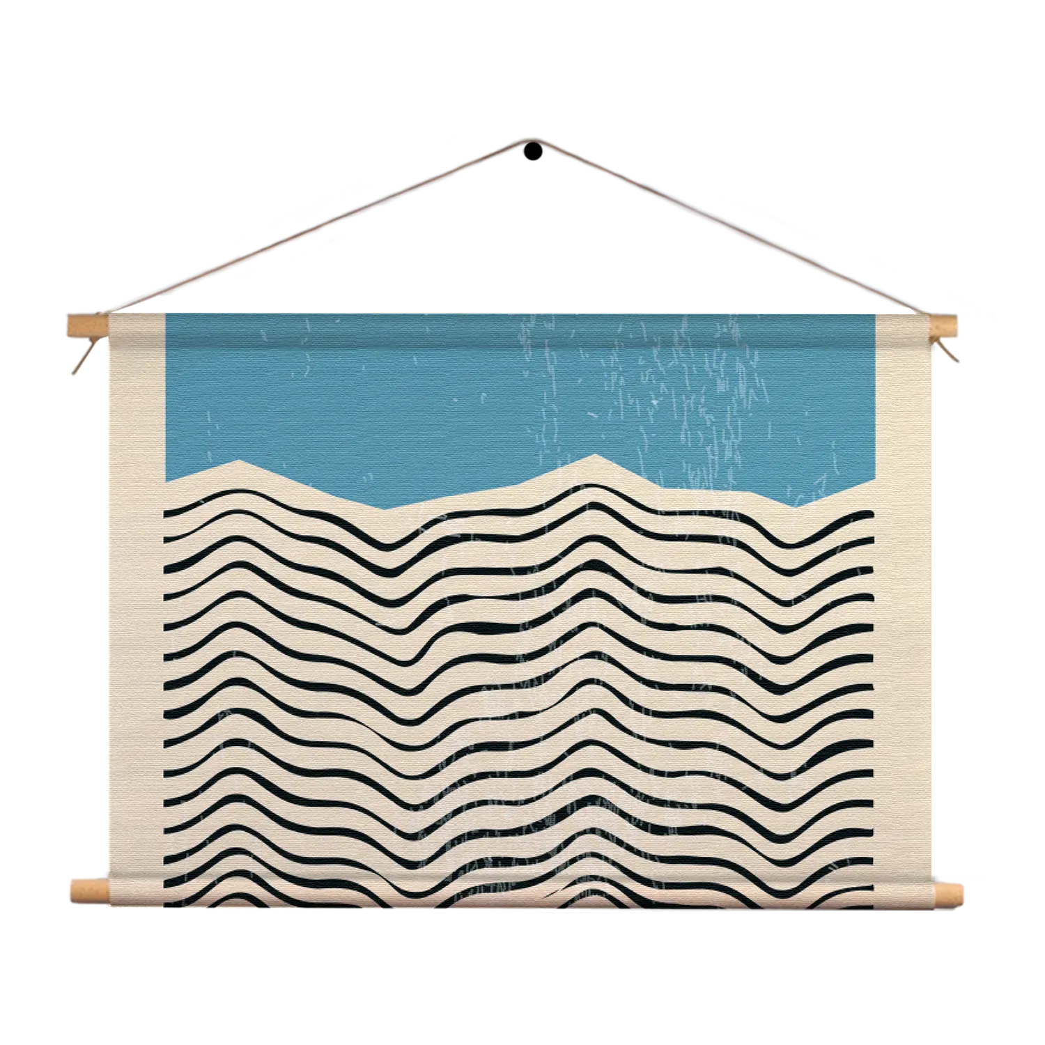 Textielposter Scandinavisch Basis Blauw Rechthoek Horizontaal Template TP 50 70 Horizontaal Abstract 13 1