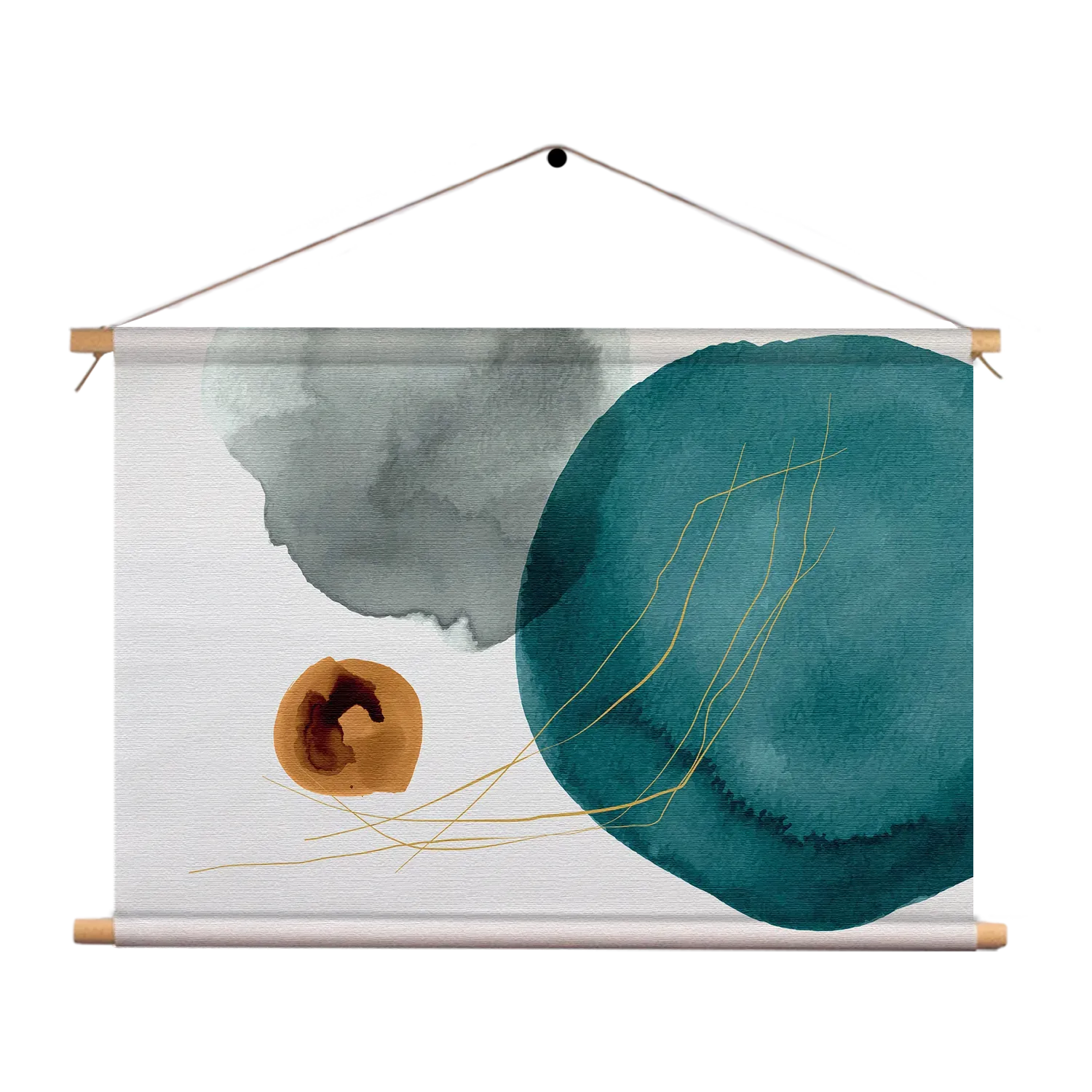 Textielposter Abstract Cirkels Multikleur 01 Rechthoek Horizontaal Template TP 50 70 Horizontaal Abstract 20 1