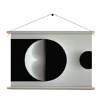 Textielposter Scandinavisch Wit met Zwart Element 01 Rechthoek Horizontaal Template TP 50 70 Horizontaal Abstract 21 1