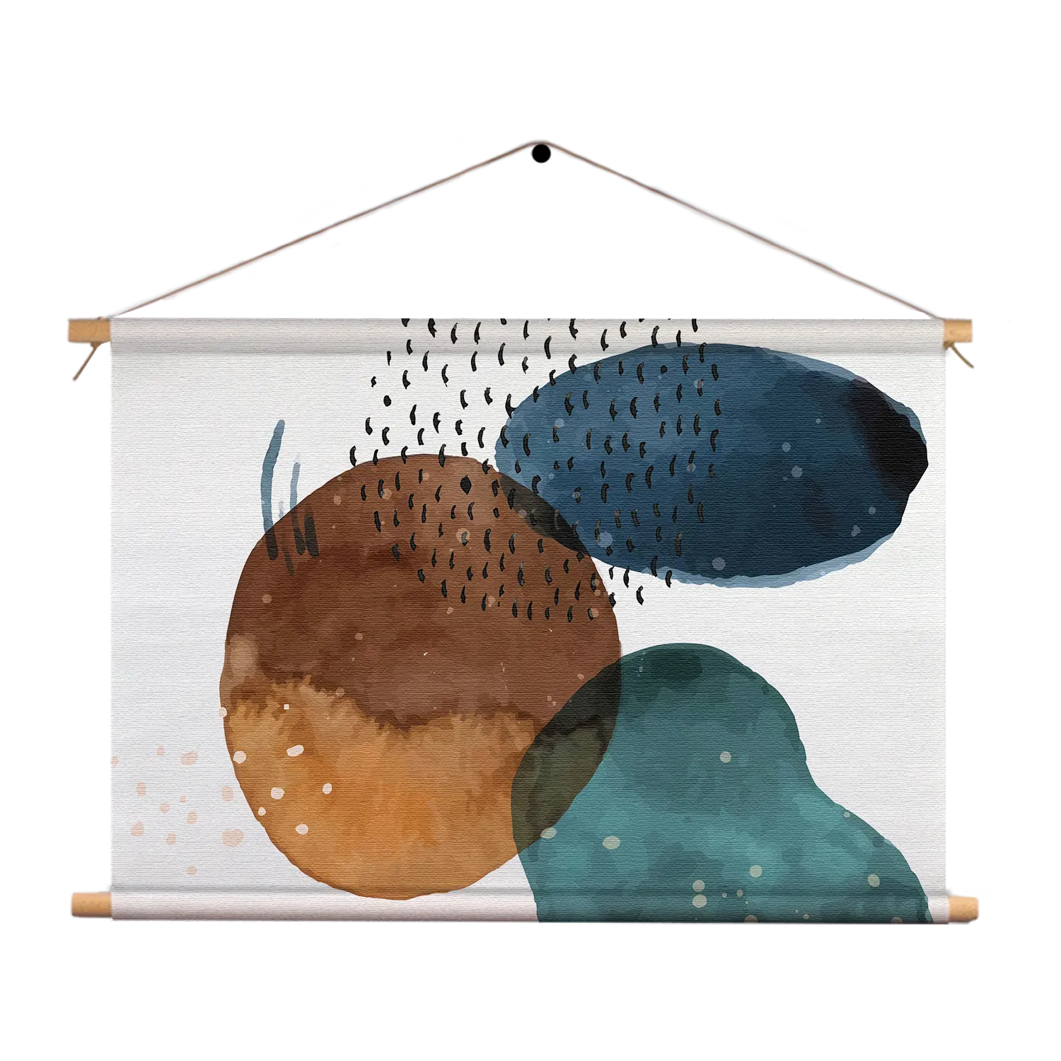 Textielposter Abstract Cirkels Multikleur 02 Rechthoek Horizontaal Template TP 50 70 Horizontaal Abstract 34 1