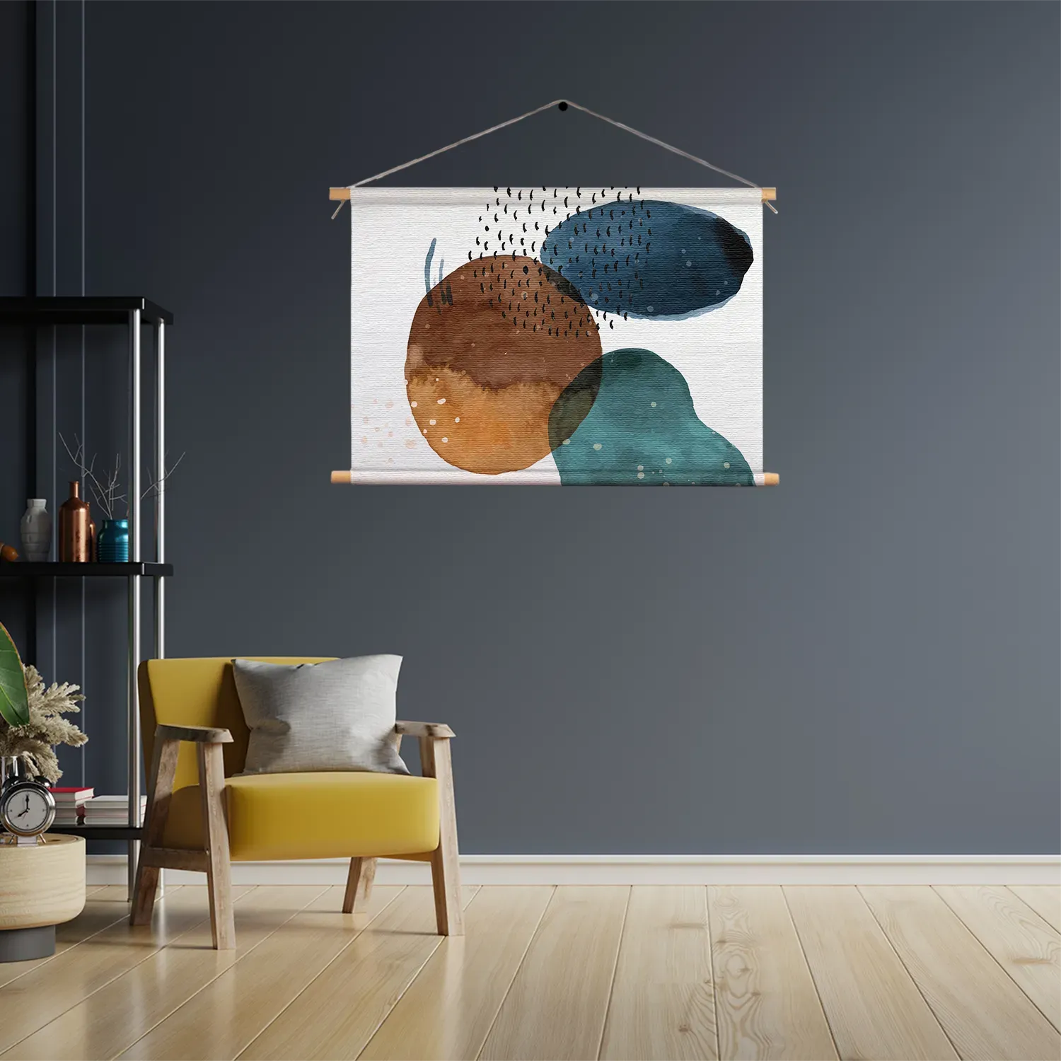 Textielposter Abstract Cirkels Multikleur 02 Rechthoek Horizontaal Template TP 50 70 Horizontaal Abstract 34 3