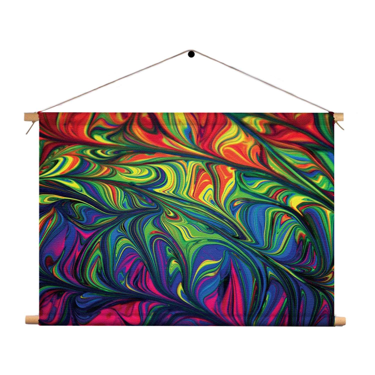 Textielposter Verf Kleuren Gemengd Rechthoek Horizontaal Template TP 50 70 Horizontaal Abstract 37 1