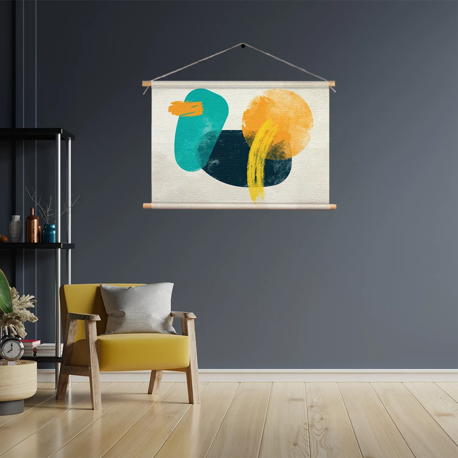 Textielposter Kleurrijk Abstract 01 Rechthoek Horizontaal Template TP 50 70 Horizontaal Abstract 43 3