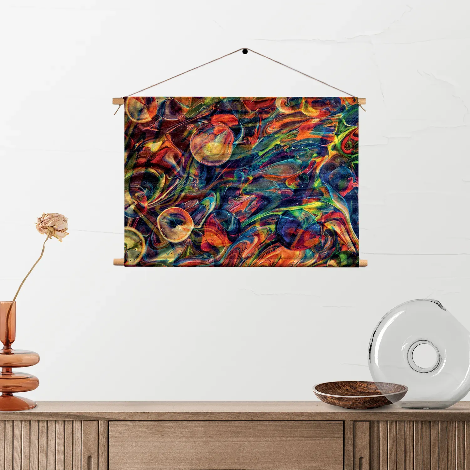 Textielposter Colorfull Art Design Rechthoek Horizontaal Template TP 50 70 Horizontaal Abstract 59 2