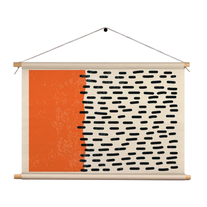 Textielposter Scandinavisch Oranje Rechthoek Horizontaal Template TP 50 70 Horizontaal Abstract 60 1