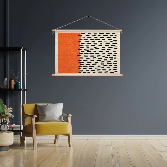 Textielposter Scandinavisch Oranje Rechthoek Horizontaal Template TP 50 70 Horizontaal Abstract 60 3