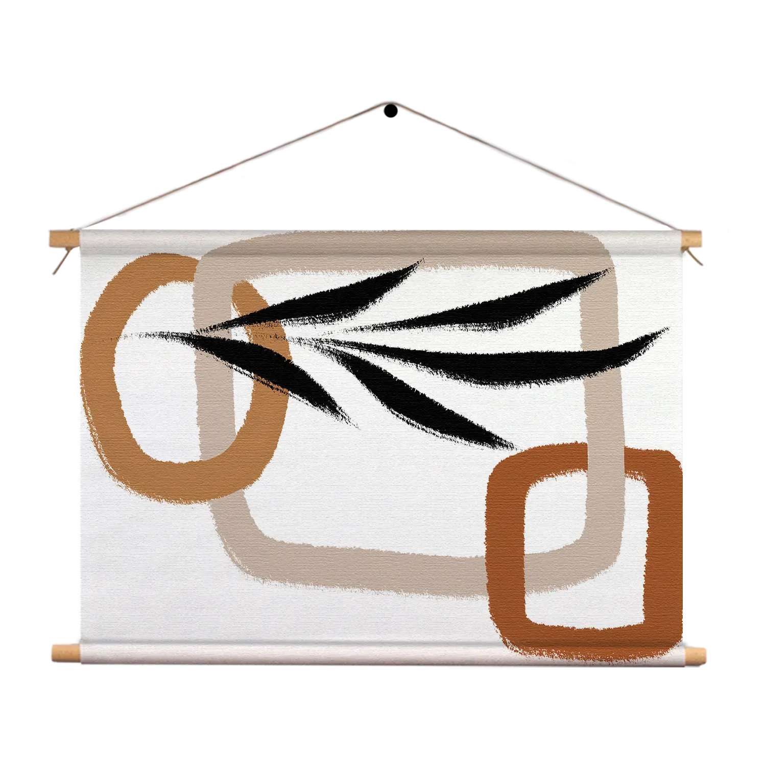 Textielposter Naturel tinten scandinavisch 02 Rechthoek Horizontaal Template TP 50 70 Horizontaal Abstract 97 1