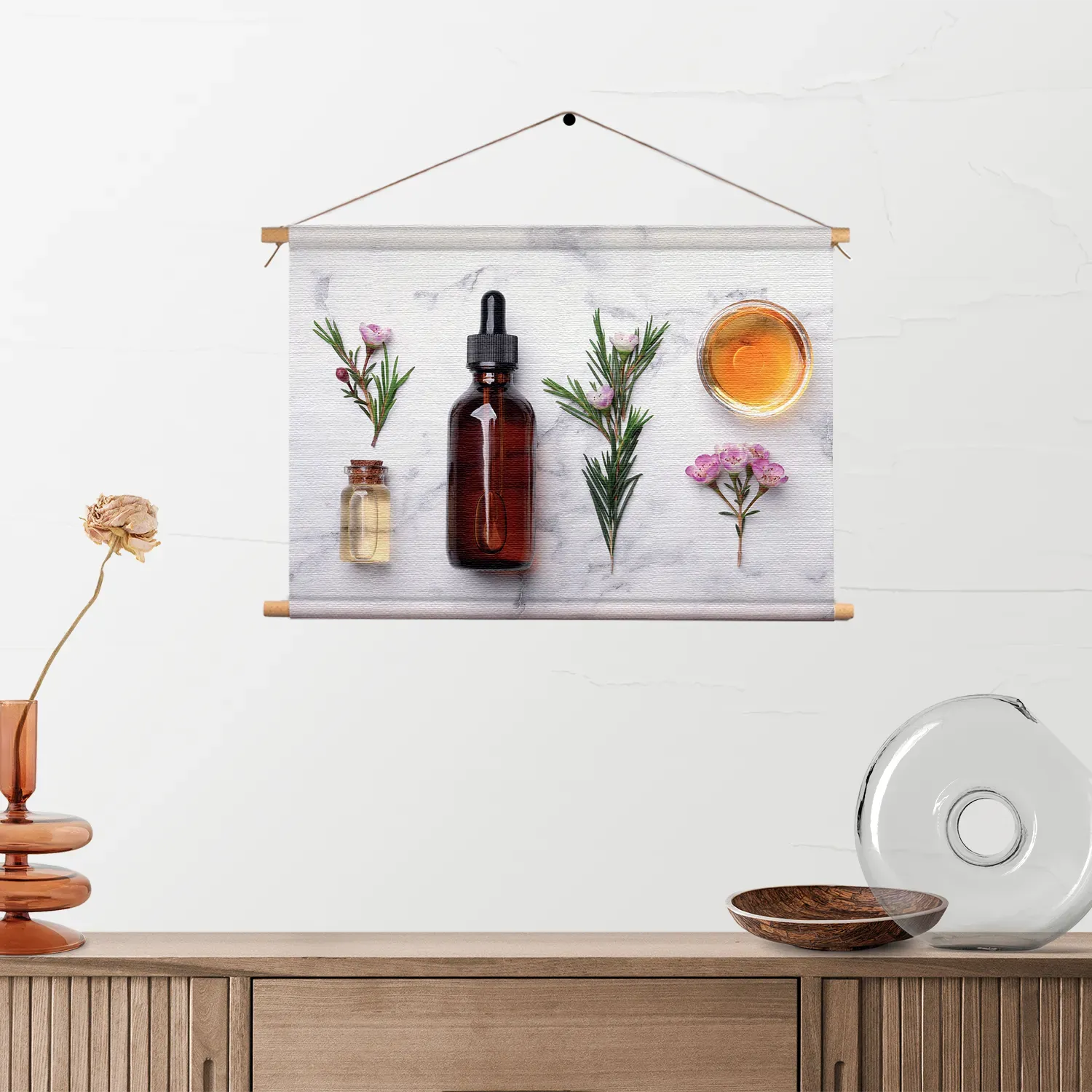 Textielposter Beautysalon Marmer Rechthoek Horizontaal Template TP 50 70 Horizontaal Beauty 11 2