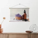 Textielposter Beautysalon Lavendel Marmer 01 Rechthoek Horizontaal Template TP 50 70 Horizontaal Beauty 12 2