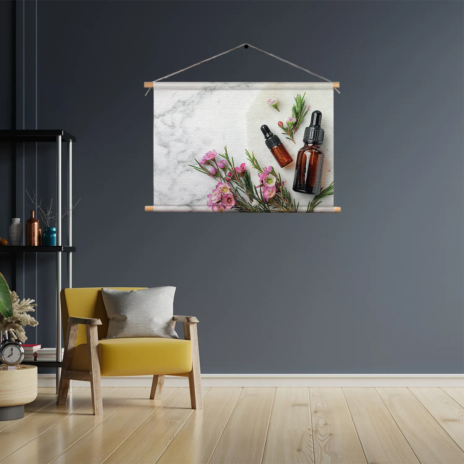 Textielposter Beautysalon Rozetinten Marmer Rechthoek Horizontaal Template TP 50 70 Horizontaal Beauty 13 3