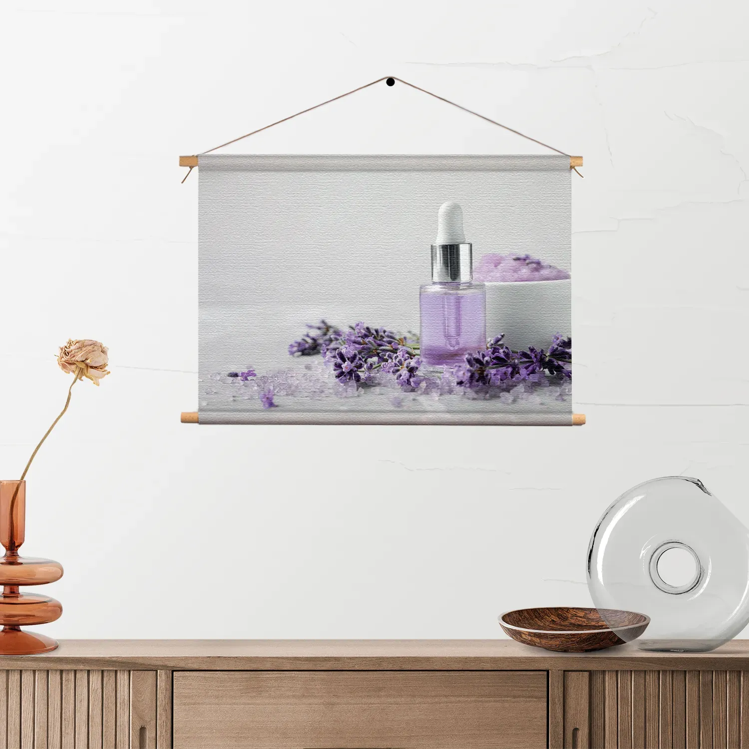 Textielposter Beautysalon Lavendel Marmer 02 Rechthoek Horizontaal Template TP 50 70 Horizontaal Beauty 14 2