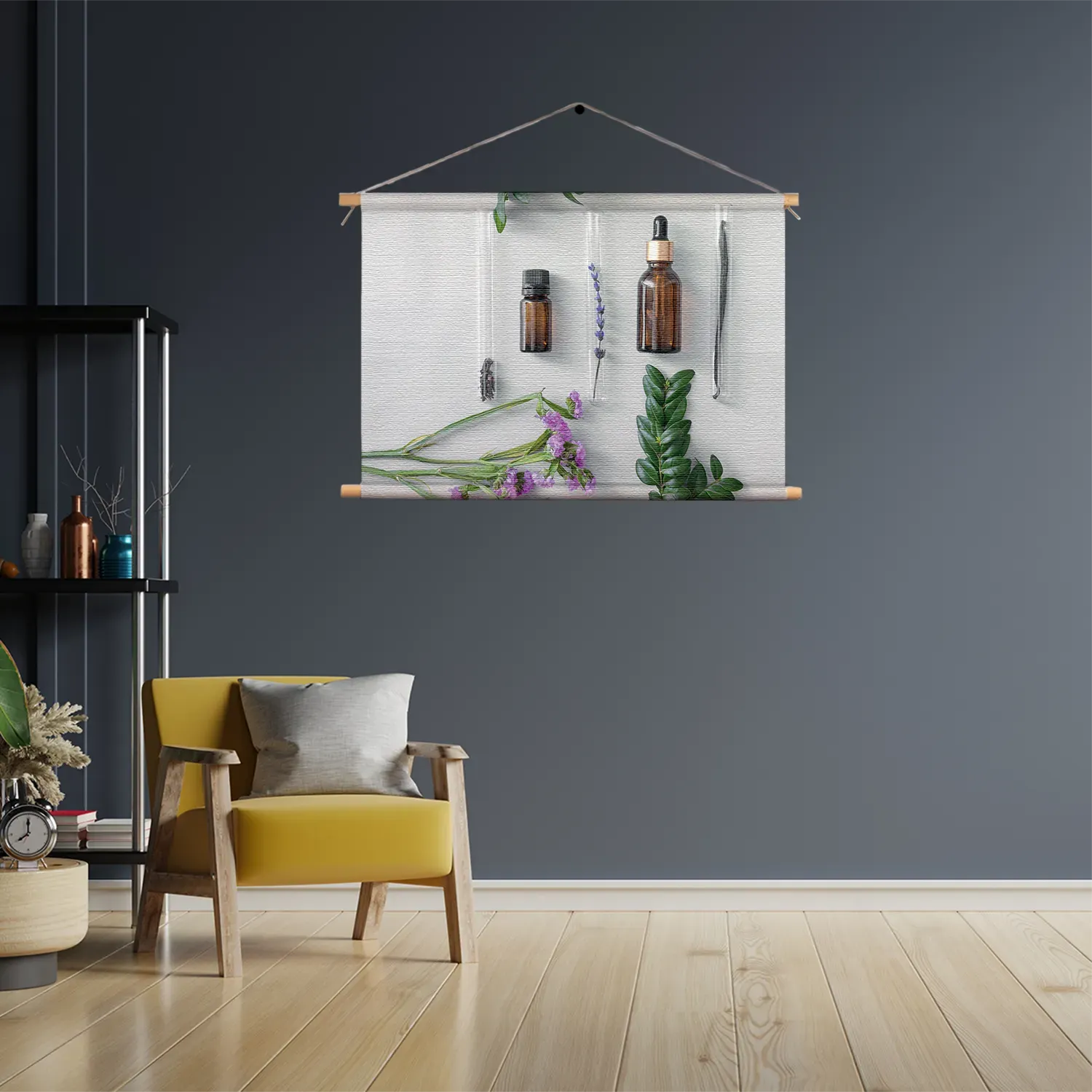 Textielposter Beautysalon Planten Marmer Rechthoek Horizontaal Template TP 50 70 Horizontaal Beauty 15 3