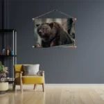 Textielposter Beer In Het Bos Rechthoek Horizontaal Template TP 50 70 Horizontaal Dieren 11 3