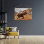 Textielposter Wilde Olifant Rechthoek Horizontaal Template TP 50 70 Horizontaal Dieren 17 3