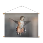 Textielposter De Vliegende Kolibrie Vogel Rechthoek Horizontaal Template TP 50 70 Horizontaal Dieren 19 1