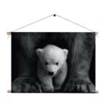 Textielposter Het Beschermde Welpje Rechthoek Horizontaal Template TP 50 70 Horizontaal Dieren 22 1