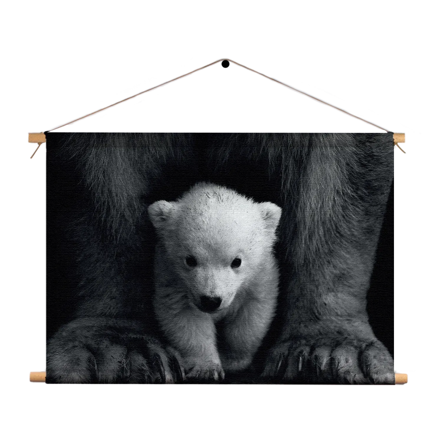 Textielposter Het Beschermde Welpje Rechthoek Horizontaal Template TP 50 70 Horizontaal Dieren 22 1
