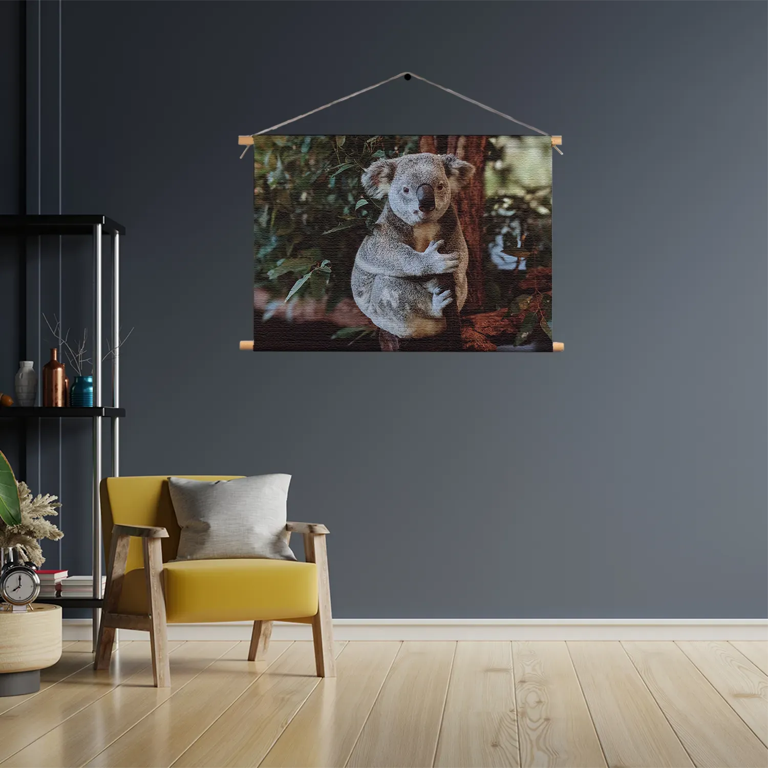 Textielposter De Vastgelamde Koala Rechthoek Horizontaal Template TP 50 70 Horizontaal Dieren 23 3