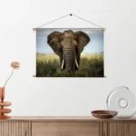 Textielposter Olifant Rechthoek Horizontaal Template TP 50 70 Horizontaal Dieren 25 2