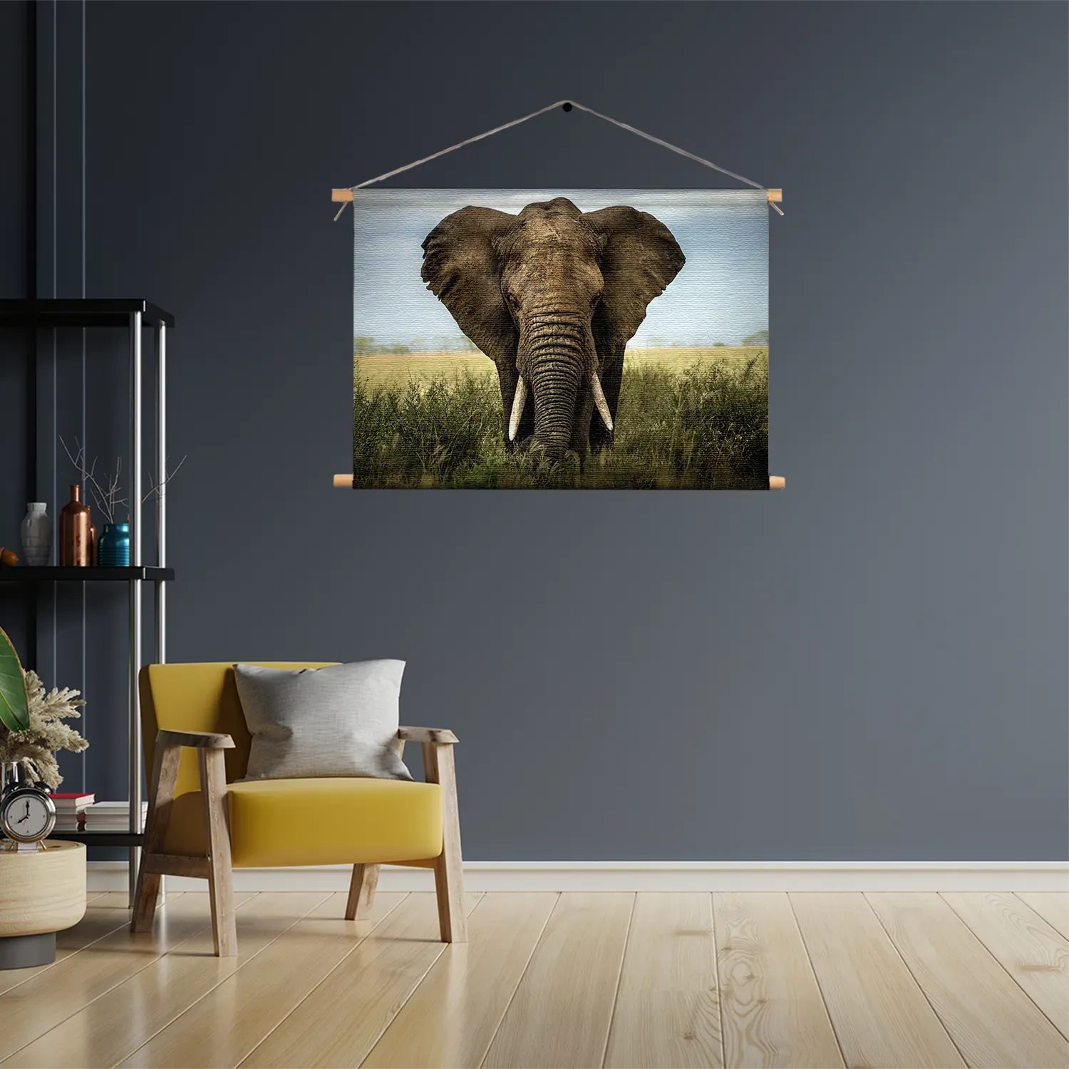 Textielposter Olifant Rechthoek Horizontaal Template TP 50 70 Horizontaal Dieren 25 3